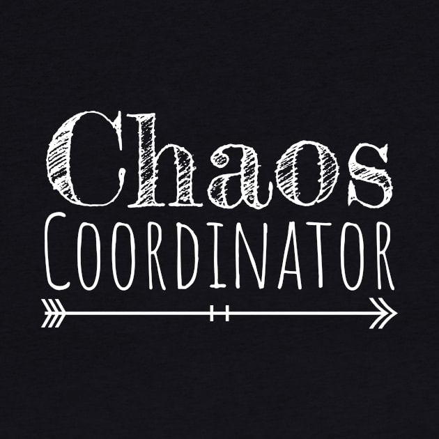 Funny Chaos Coordinator Kindergarten Chalk Arrow Preschool Childhood Days Design Gift Idea by c1337s